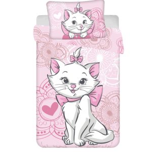 Disney Marie Aristocat gyerek, ovis ágyneműhuzat 100×135 cm, 40×60 cm