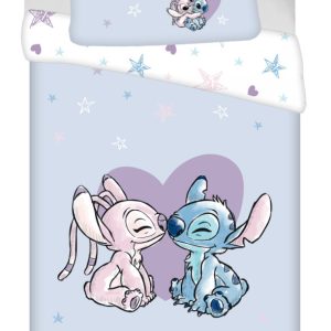 Disney Lilo és Stitch, A csillagkutya Heart ágyneműhuzat 140×200cm, 70×90 cm
