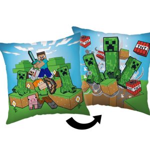 Minecraft Creeper Chaos párna, díszpárna 40x40 cm