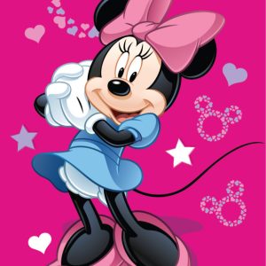Disney Minnie Pink kéztörlő, arctörlő, törölköző 30x50cm