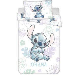 Disney Lilo és Stitch, A csillagkutya Ohana White gyerek, ovis ágyneműhuzat 100×135 cm, 40×60 c