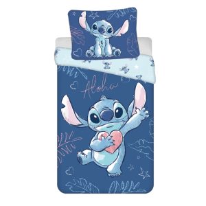 Disney Lilo és Stitch, A csillagkutya Aloha Blue ágyneműhuzat 140×200cm, 70×90 cm
