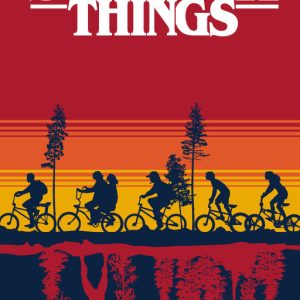Stranger Things Upside Down fürdőlepedő, strand törölköző 70x140cm