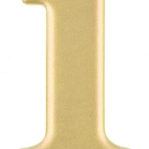 Arany 1-es Metallic számgyertya, tortagyertya