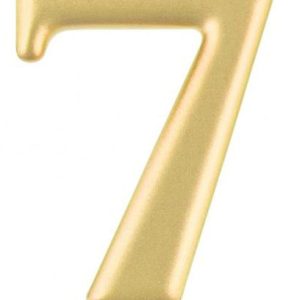 Arany 7-es Metallic számgyertya, tortagyertya
