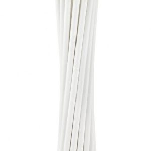 Fehér White papír szívószál 12 db-os