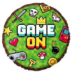 Játék Game On fólia lufi 45 cm