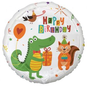 Krokodil Happy Birthday Crocodile Party fólia lufi 36 cm