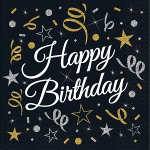 Happy Birthday B&C szalvéta 20 db-os 33x33 cm