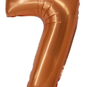 Réz 7-es Copper szám fólia lufi 76 cm