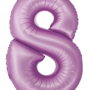 Levendula 8-as Lavender Mat szám fólia lufi 76 cm