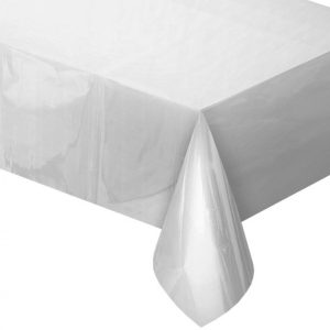 Ezüst Metallic fólia asztalterítő 137x183 cm