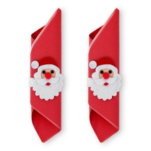 Télapó Santa Claus szalvétagyűrű szett
