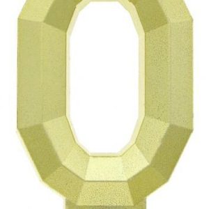 Arany 0-ás Diamond Metallic számgyertya, tortagyertya