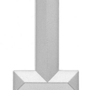 Ezüst 1-es Diamond Metallic számgyertya, tortagyertya