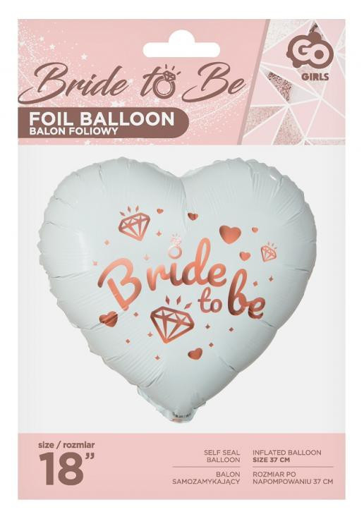 Lánybúcsú Bride To Be fólia lufi 37 cm - Image 2