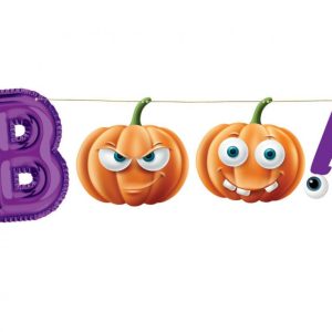 Halloween Boo papír felirat 150 cm