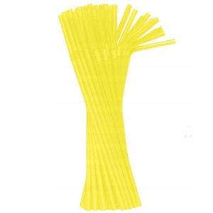 Színes Yellow műanyag szívószál 50 db-os