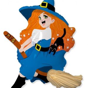 Boszorkány Broom fólia lufi 61 cm (WP)