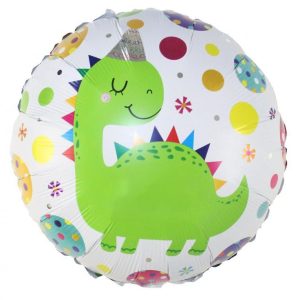 Dinoszaurusz Party gömb fólia lufi 36 cm