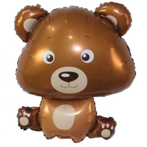 Maci Brown Teddy fólia lufi 60 cm