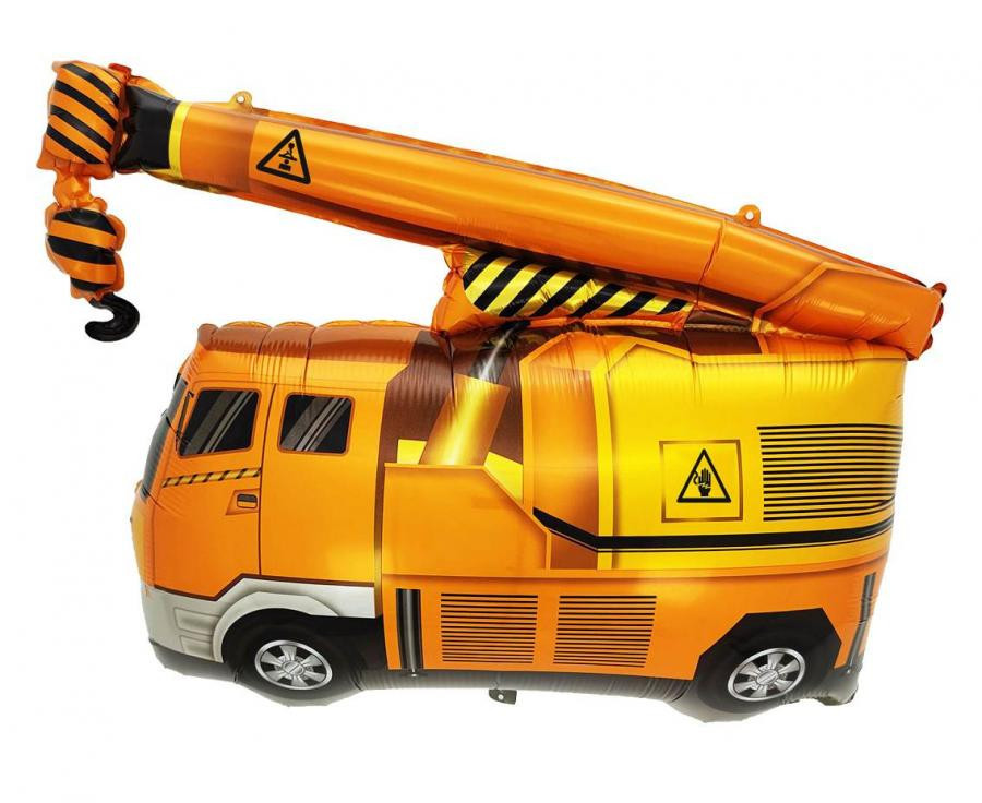 Darus teherautó Crane fólia lufi 65 cm
