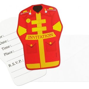 Tűzoltóság Fire Brigade meghívó 6 db-os