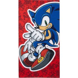 Sonic a sündisznó Velocity Mode fürdőlepedő, strand törölköző 70x140 cm (Fast Dry)