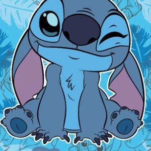 Disney Lilo és Stitch, A csillagkutya Sweet Wink fürdőlepedő, strand törölköző 70x140 cm (Fa