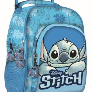 Disney Lilo és Stitch, A csillagkutya Smile prémium gurulós iskolatáska, táska 44 cm