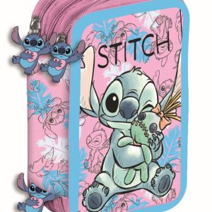 Disney Lilo és Stitch, A csillagkutya Doll tolltartó töltött 3 emeletes