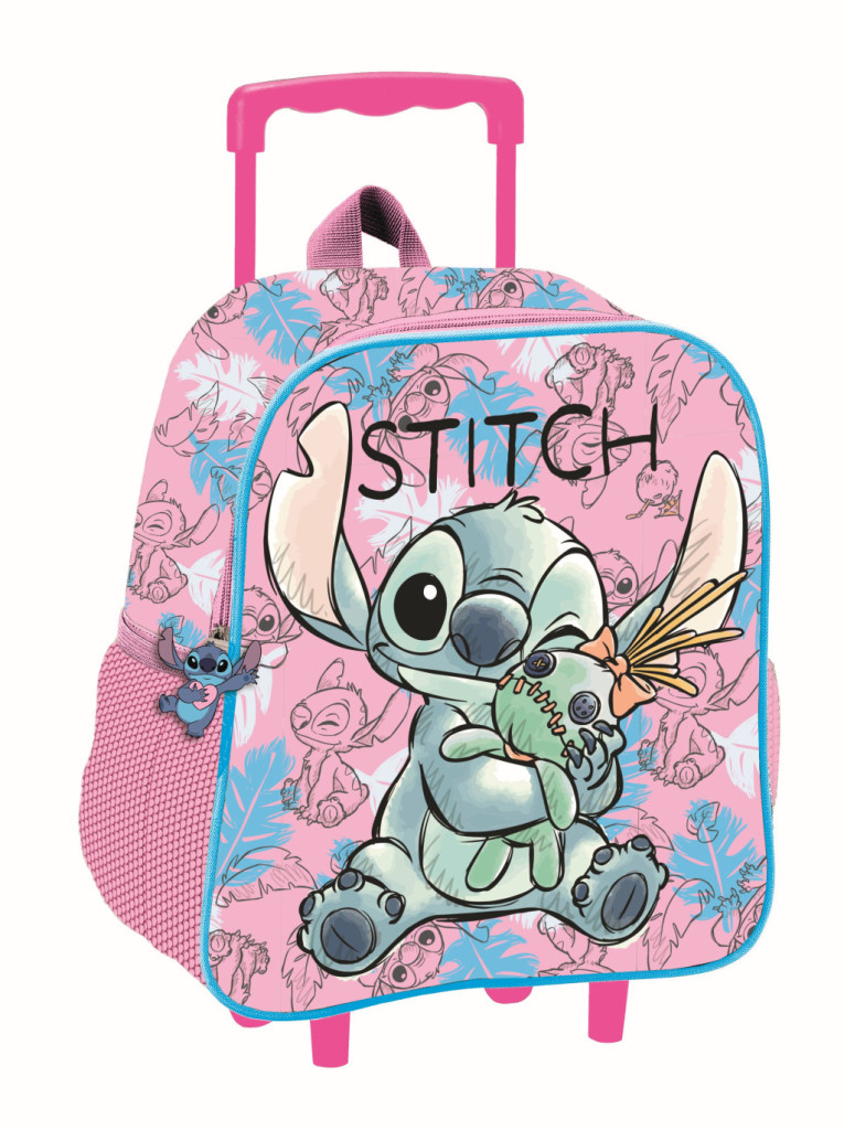 Disney Lilo és Stitch, A csillagkutya Doll gurulós ovis 3D hátizsák, táska 32 cm - Image 2