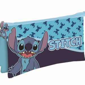Disney Lilo és Stitch, A csillagkutya Abstract 3 rekeszes tolltartó 22 cm