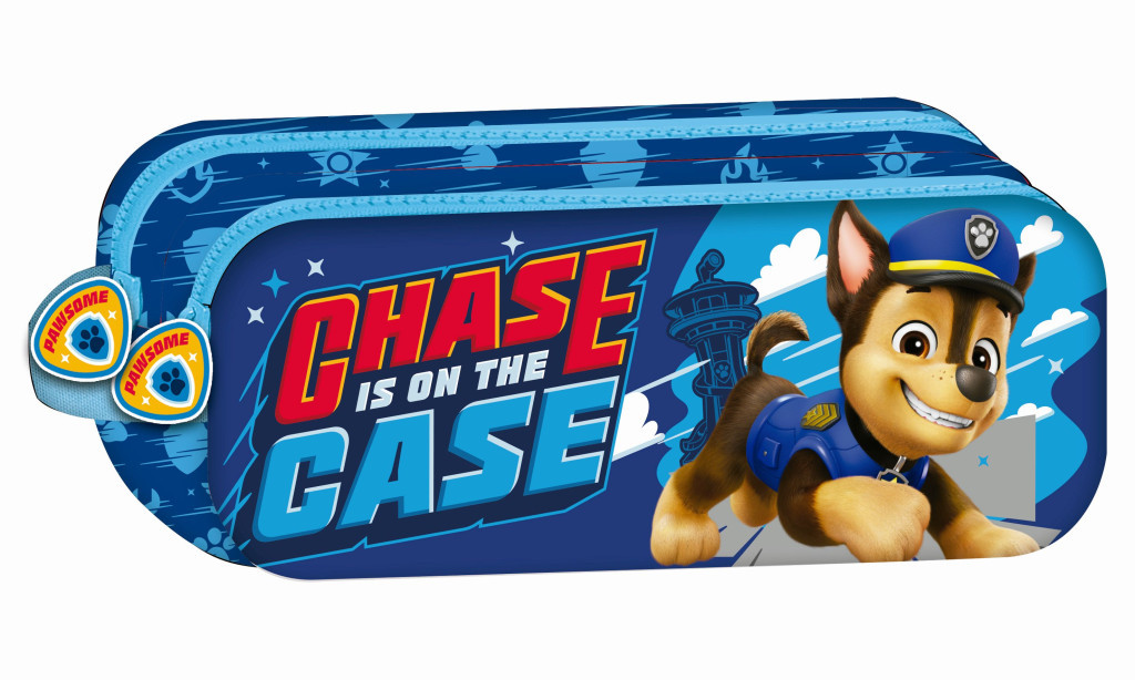 Mancs Őrjárat Chase is on the Case 2 rekeszes tolltartó 23 cm