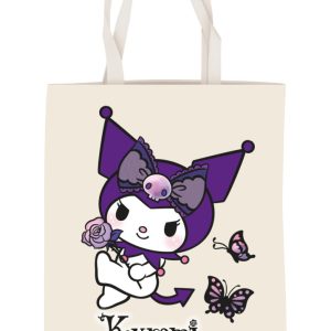 Hello Kitty Kuromi Butterfly vászontáska, bevásárlótáska 44 cm