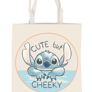 Disney Lilo és Stitch, A csillagkutya Cheeky vászontáska, bevásárlótáska 44 cm