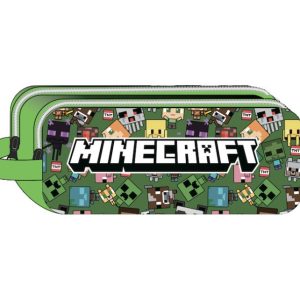 Minecraft Characters 2 rekeszes tolltartó 23 cm