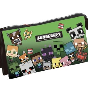 Minecraft Characters 3 rekeszes tolltartó 22 cm
