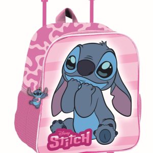 Disney Lilo és Stitch, A csillagkutya Lovely gurulós ovis 3D hátizsák, táska 32 cm