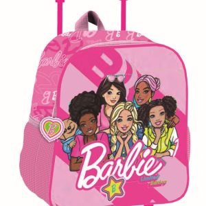 Barbie Dream Squad gurulós ovis 3D hátizsák, táska 32 cm