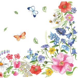 Virág Blossom Border szalvéta 20 db-os 33x33 cm