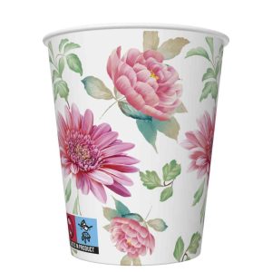 Virág Arrangement papír pohár 8 db-os 250 ml
