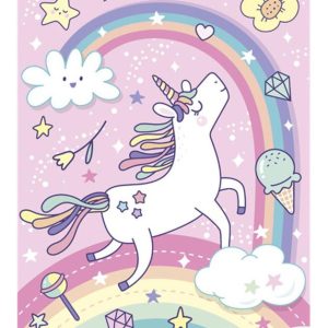 Unikornis Rainbow A/4 gumis mappa