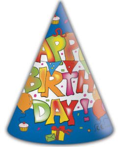 Happy Birthday Kokliko parti kalap, csákó 6 db-os