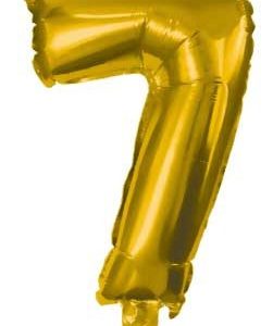 Arany Gold óriás 7-es szám fólia lufi 85 cm