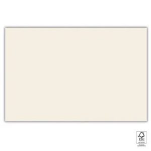 Unicolour Cream, Krémszínű papír asztalterítő 120x180 cm FSC