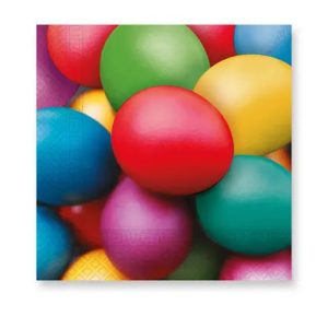 Húsvét Colorful Eggs szalvéta 20 db-os 33x33 cm