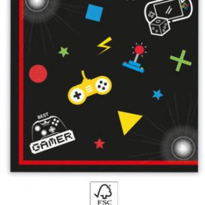 Gaming Party szalvéta 20 db-os 33x33 cm FSC