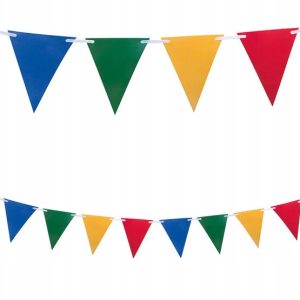 Színes Multicolor zászlófüzér FSC 2,3 m