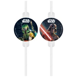 Star Wars Galaxy papír szívószál, 4 db-os szett FSC